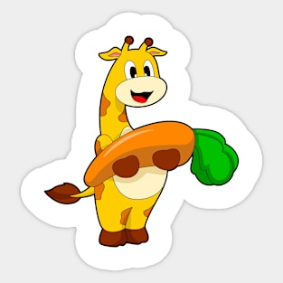 Giraffe Carrot Sticker